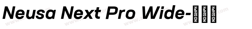 Neusa Next Pro Wide字体转换